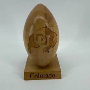 Grid Works Colorado Buffaloes Buffs Solid Wood Football Trophy CU NCAA USA Made